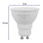 Foco LED MR16 GU10 4W (30W) 3000K luz blanca cálida, VOLTECK 3