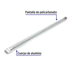 Tubo LED T8 9W G13, 6500K blanca fría, transparente, VOLTECK 2