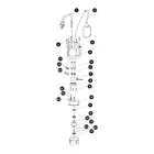Bomba sumergible plástica, 1 HP para agua sucia, TRUPER 5