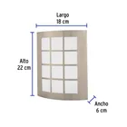 Arbotante LED exterior 15 W 3000K, 18x22 cm, VOLTECK 5