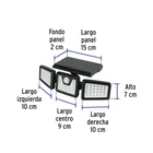 Luminario solar LED 7W 6500K, sensor de movimiento, VOLTECK 3