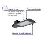 Luminario suburbano LED 60 W 6500 K, sensor de luz, VOLTECK 2