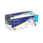 Luminario suburbano ABS con foco LED 30W 6500K sensor de luz 6