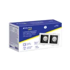 Luminario empotrable con 2 spots dirigibles, blanco, VOLTECK 5