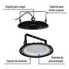 Luminario LED High Bay 150 W 6500 K, VOLTECK 3