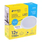 Luminario LED empotrable 12 W 6500 K, redondo, VOLTECK BASIC 5