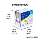 Luminario LED empotrable 5 W 6500 K, redondo, VOLTECK 6