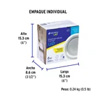 Luminario LED empotrable 6 W 6500 K, redondo, VOLTECK 6