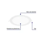 Luminario LED plafón 18W 6500K ultradelgado redondo, VOLTECK 2