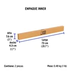 Luminario lineal LED 12W, 6500K, ultradelgado, para gabinete 6