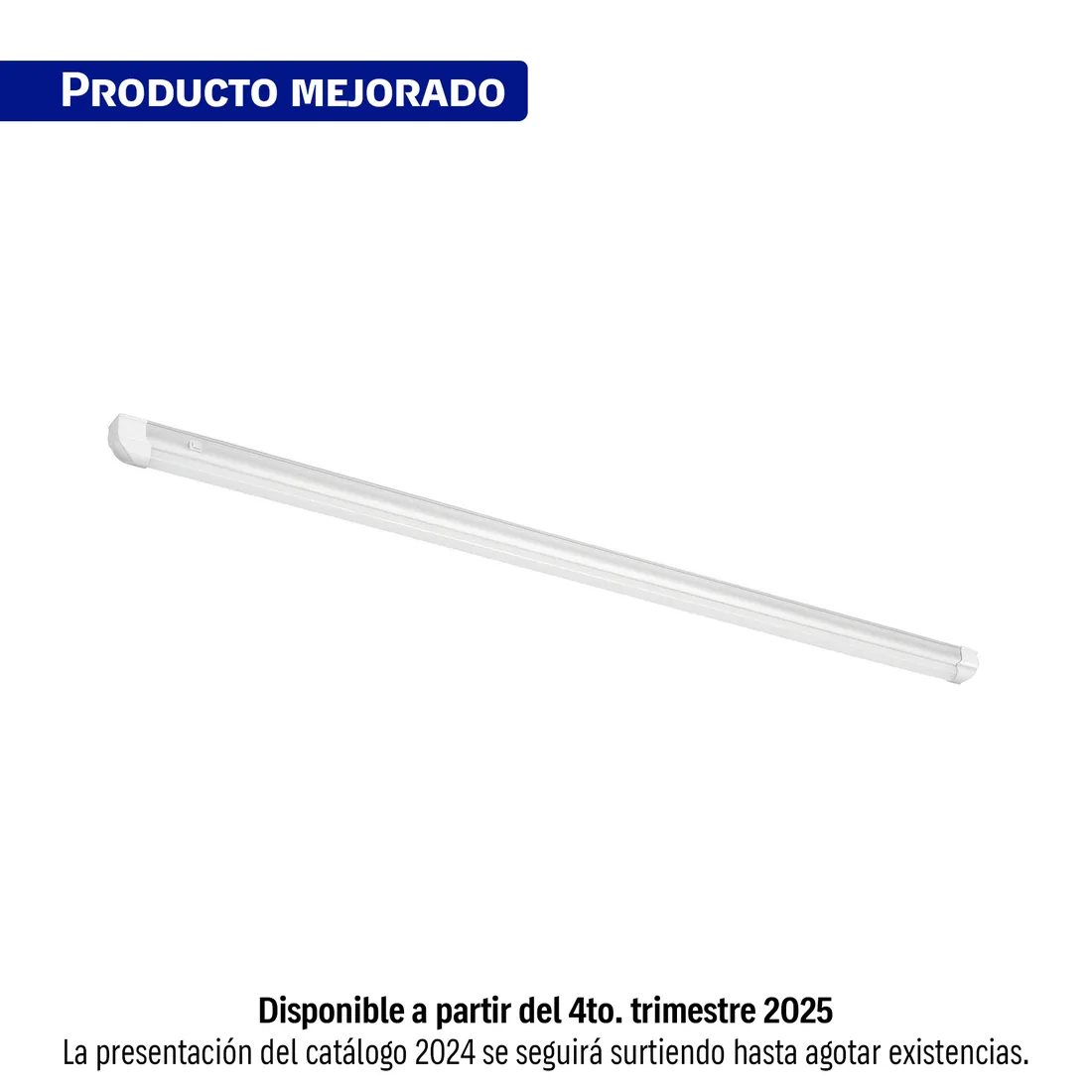 Luminario lineal LED 20W, 6500K, ultradelgado, para gabinete