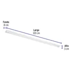 Luminario lineal LED 36W, 6500K, delgado, para gabinete 2