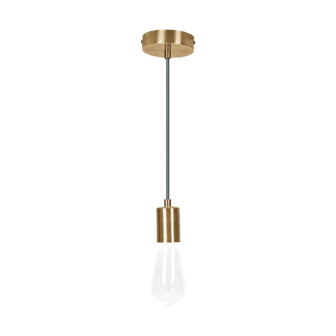 Socket colgante metálico, hierro antiguo, VOLTECK