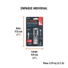 Linterna de aluminio 1 LED de 40 lm con 1 pila AA, TRUPER 9