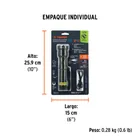Linterna LED recargable c/luz de emergencia, 410 lm, TRUPER 9