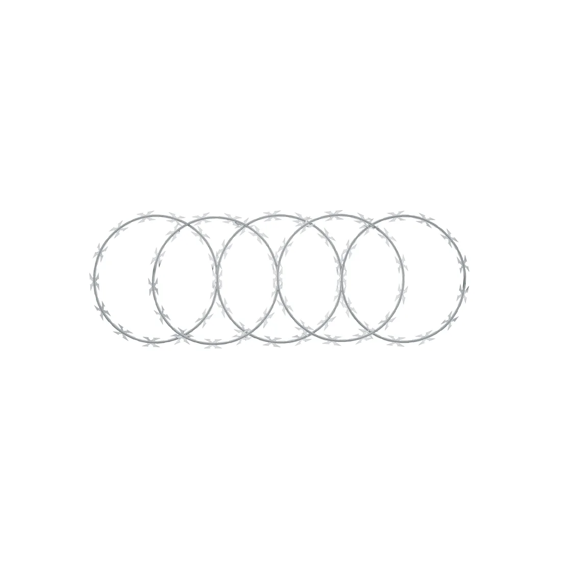Rollo concertina máxima seguridad, 45cm diámetro x 8m, FIERO