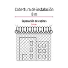 Rollo concertina máxima seguridad, 45cm diámetro x 8m, FIERO 3