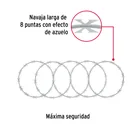 Rollo concertina máxima seguridad, 45cm diámetro x 8m, FIERO 4
