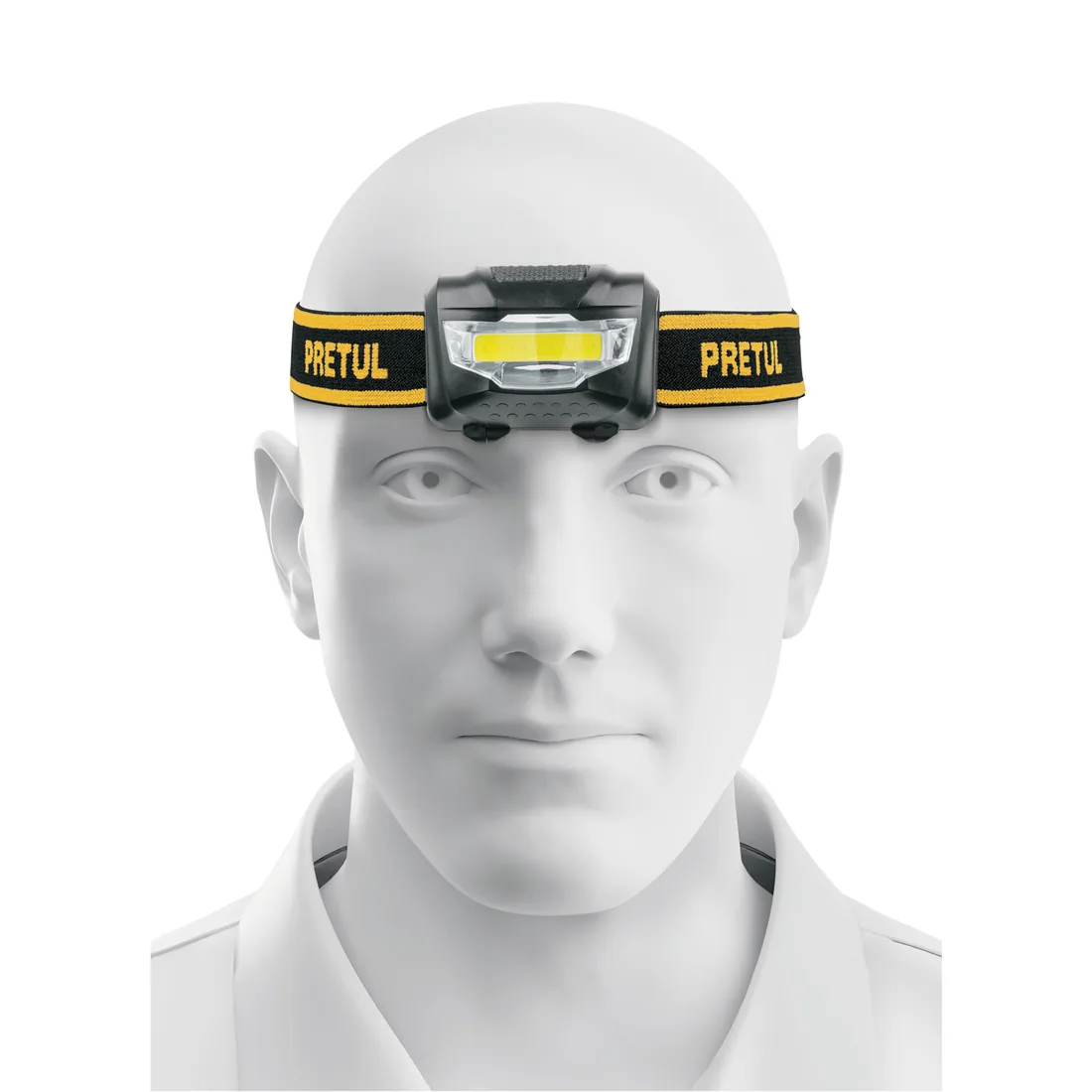 Linterna de minero LED 100 lm de 3 pilas AAA, PRETUL