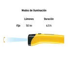 Linterna plástica de LED, 50 lm, recargable, PRETUL 7