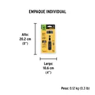 Linterna plástica de LED, 120 lm, recargable, PRETUL 9