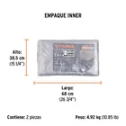 Lona de polietileno reforzada 3 x 4 m, gris, 180g/m2, TRUPER 5