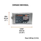 Lona de polietileno reforzada 5 x 6 m, gris, 180g/m2, TRUPER 5