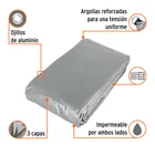 Lona de polietileno reforzada 6x12 m, gris, 180g/m2, TRUPER 2