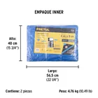 Lona de polietileno 4 x 5 m, azul, 110 g/m2, PRETUL 5