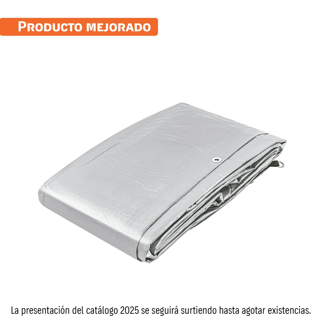 Lona de polietileno reforzada 6 x 6 m, gris, 180g/m2, TRUPER
