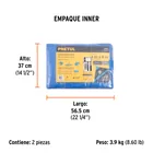 Lona de polietileno 4 x 4 m, azul, 110 g/m2, PRETUL 5