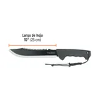 Machete doble filo 10', cacha inyectada, con funda, TRUPER 3