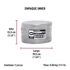 Rollo de 1 kg alambre galvanizado, calibre 22, FIERO 4