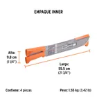 Machete estándar 16' cacha naranja remachada, TRUPER 4