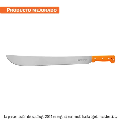 Machete estándar 20' cacha naranja remachada, TRUPER