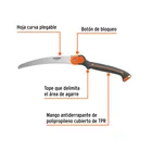 Serrucho plegable 10' hoja curva 5 DPP mango plástico,TRUPER 2