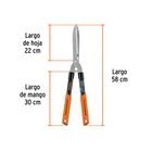 Tijera para poda 58 cm, Classic, mangos tubulares, TRUPER 3