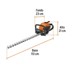 Cortasetos con motor a gasolina 26 cc, profesional, TRUPER 5