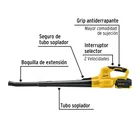 Sopladora inalámbrica 20V, 1 batería 4Ah, 1 carg. PRETUL 2