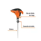 Aspersor plástico 11', una vía, estaca metálica, TRUPER 2