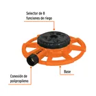 Aspersor base metálica, con 8 funciones, TRUPER 2