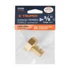 Conector 5/8' hembra de latón sólido para manguera, TRUPER 3