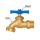 Llave p/manguera, de latón, 120g, 1/2', granel, FOSET 2
