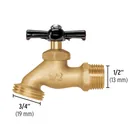 Llave p/manguera, de latón, 100g, 1/2', granel, PRETUL 2
