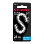 Gancho 'S' de 1/4' de acero para cable, FIERO 4