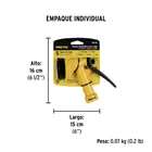 Pistola plástica para riego de 5', 5 funciones, PRETUL 4