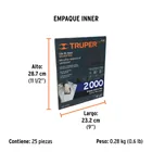 Lija de agua grano 2000 microfina carburo de silicio, TRUPER 5