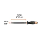 Lima plana muza 6' con mango Comfort Grip, TRUPER 3