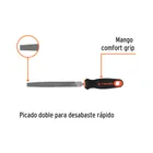 Lima plana bastarda 6' con mango Comfort Grip, TRUPER 2