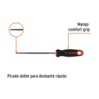 Lima redonda bastarda 6' con mango Comfort Grip, TRUPER 2